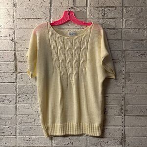 Vintage Sue Brett 80s Sweater Cream Medium